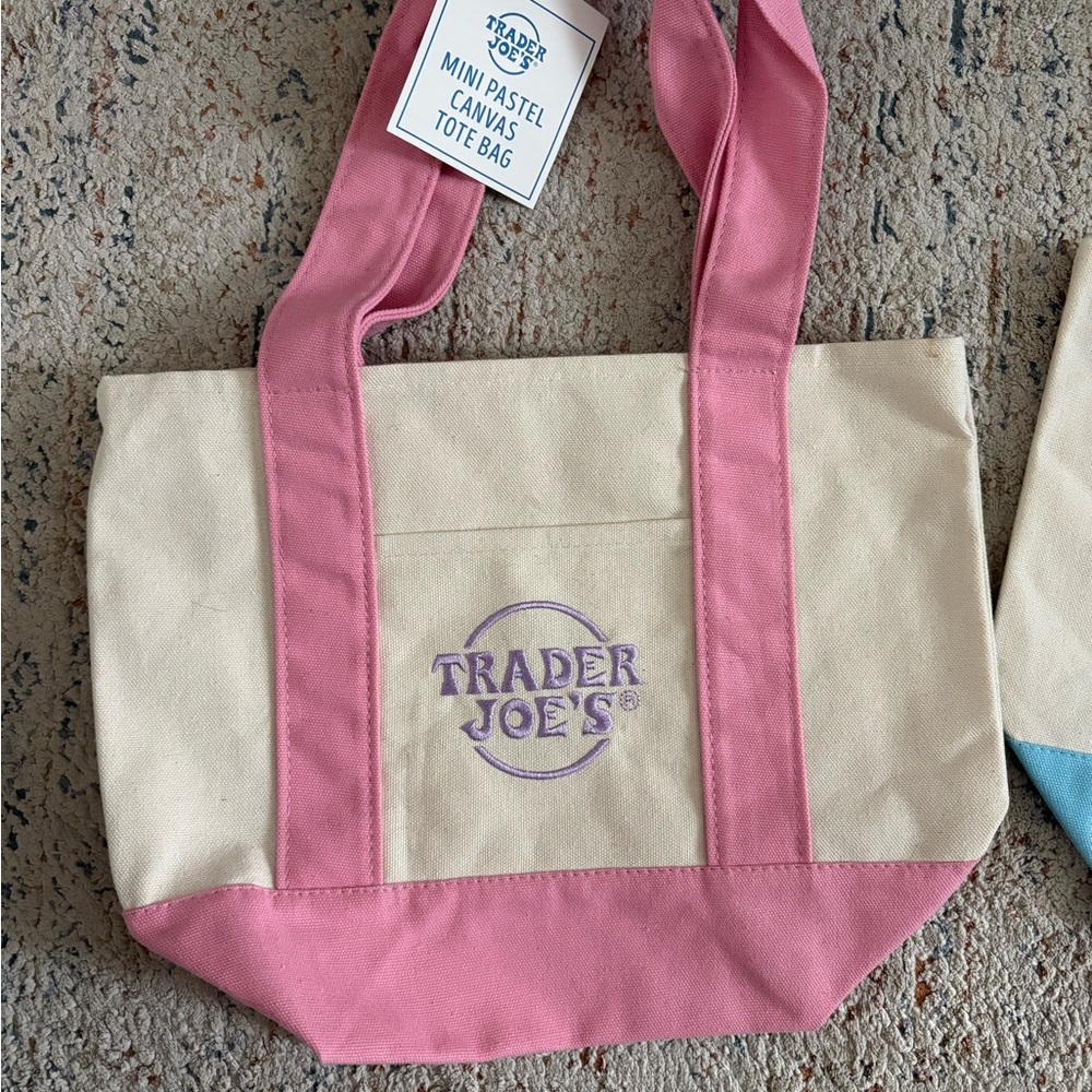 COPY - NWT Trader Joe’s pink mini tote bag